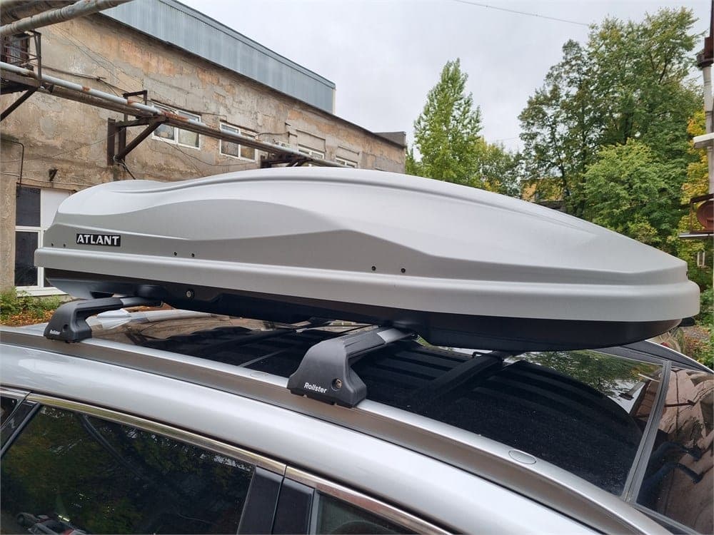Бокс Diamond 430 (184*80*44), 430л., серый матовый, двухстороннее открывание
