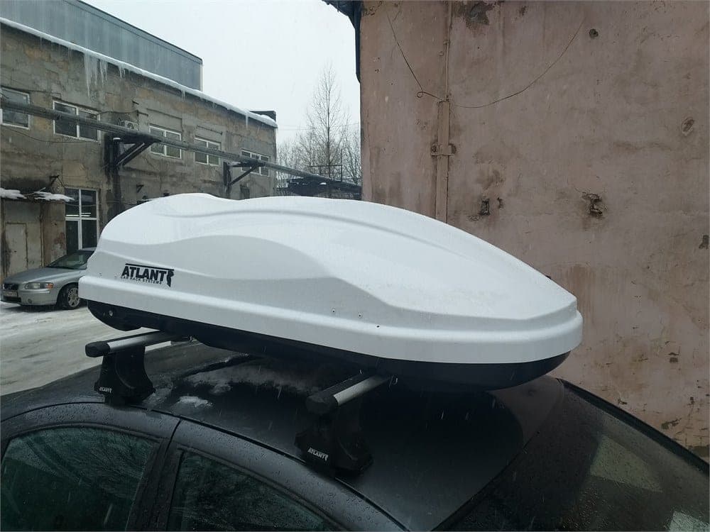 Бокс Diamond 352 (135*80*40) 350л., белый глянец, двухстороннее открывание